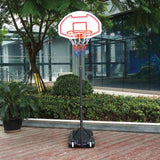 Portable Basketball Stand - Junior Height Adjustable Basketball Hoop, Free Standing Portable Basketball Stand for Kids I Hoop height adjustable 165cm to 205cm Sports - Tophatter Daily Deals