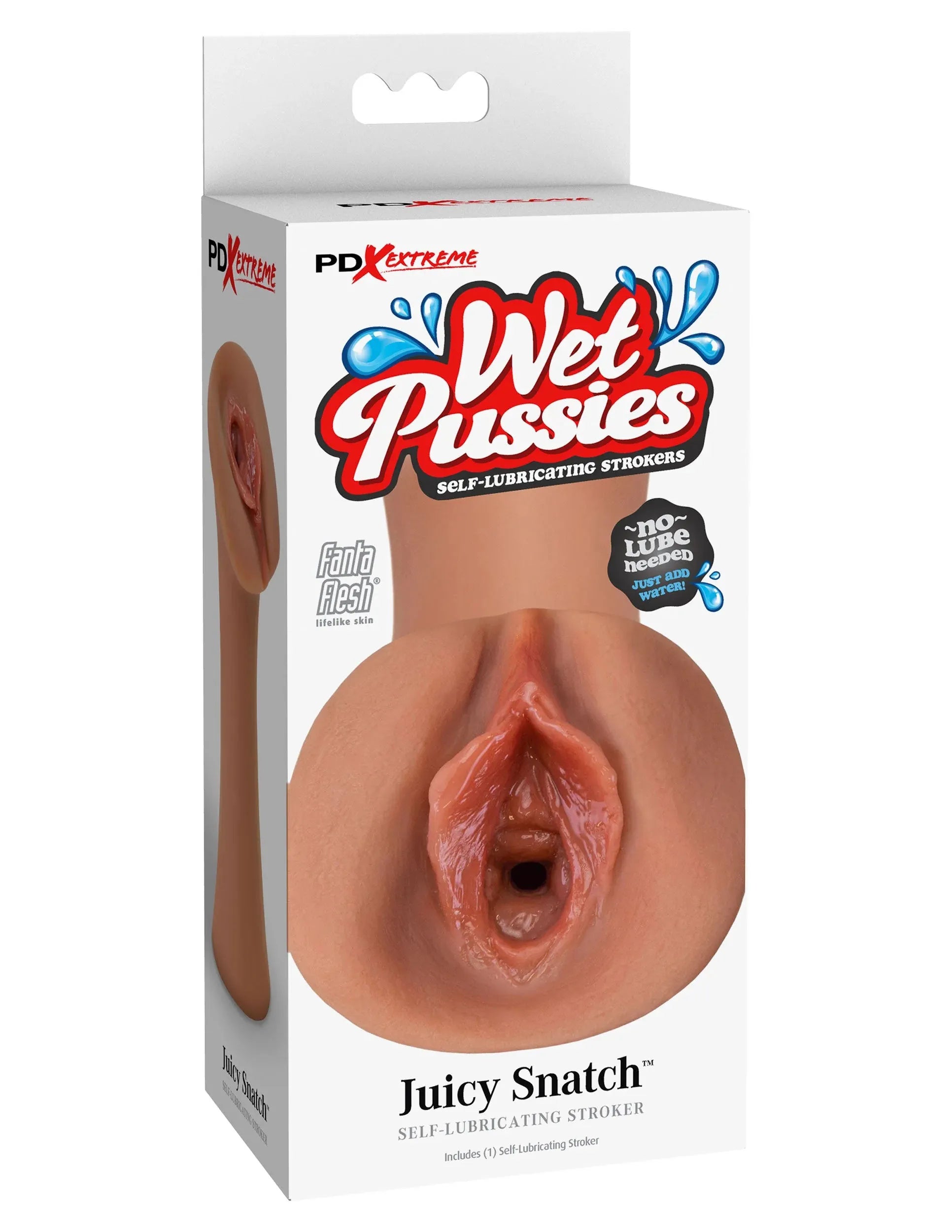 Extreme Wet Pussies Juicy Snatch (Tan) – Self-Lubricating Male Stroker > Sex Toys For Men > Masturbators > Manual - Tophatter Daily Deals