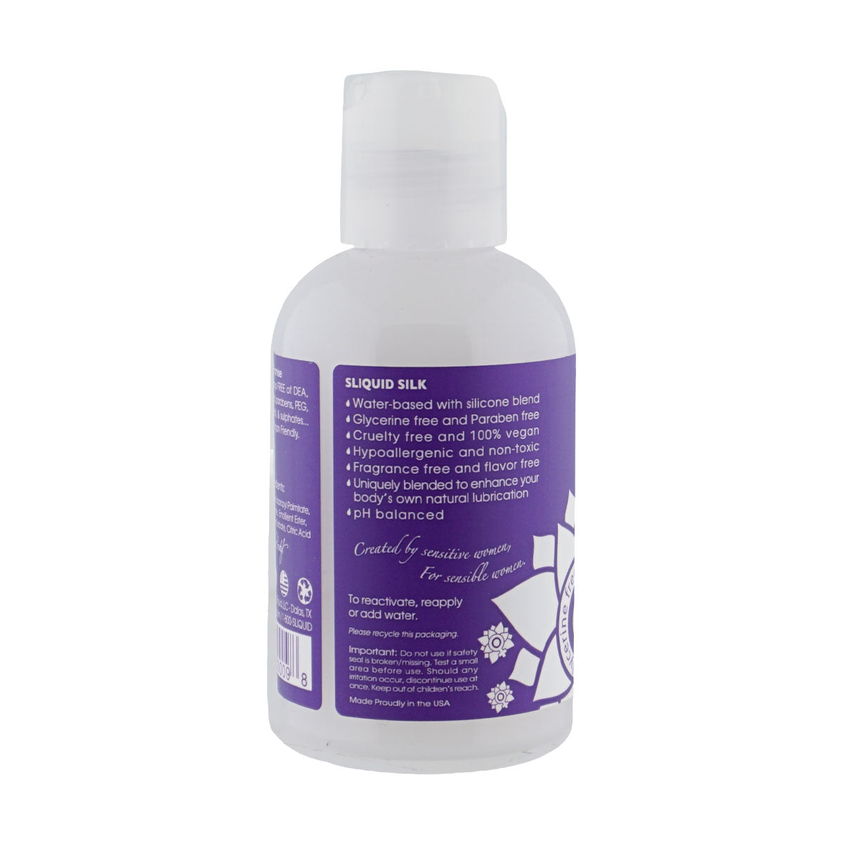 Sliquid Naturals Silk Hybrid Lubricant (125ml) – Vegan Friendly Long-Lasting Personal Lubricant > Lube > Hybrid - Tophatter Daily Deals