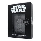 Star Wars - Limited Edition Han Solo in Carbonite Ingot Collectible Ingot - Tophatter Daily Deals