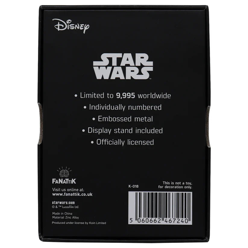Star Wars - Limited Edition My Only Hope Collectible Ingot Collectible Ingot - Tophatter Daily Deals