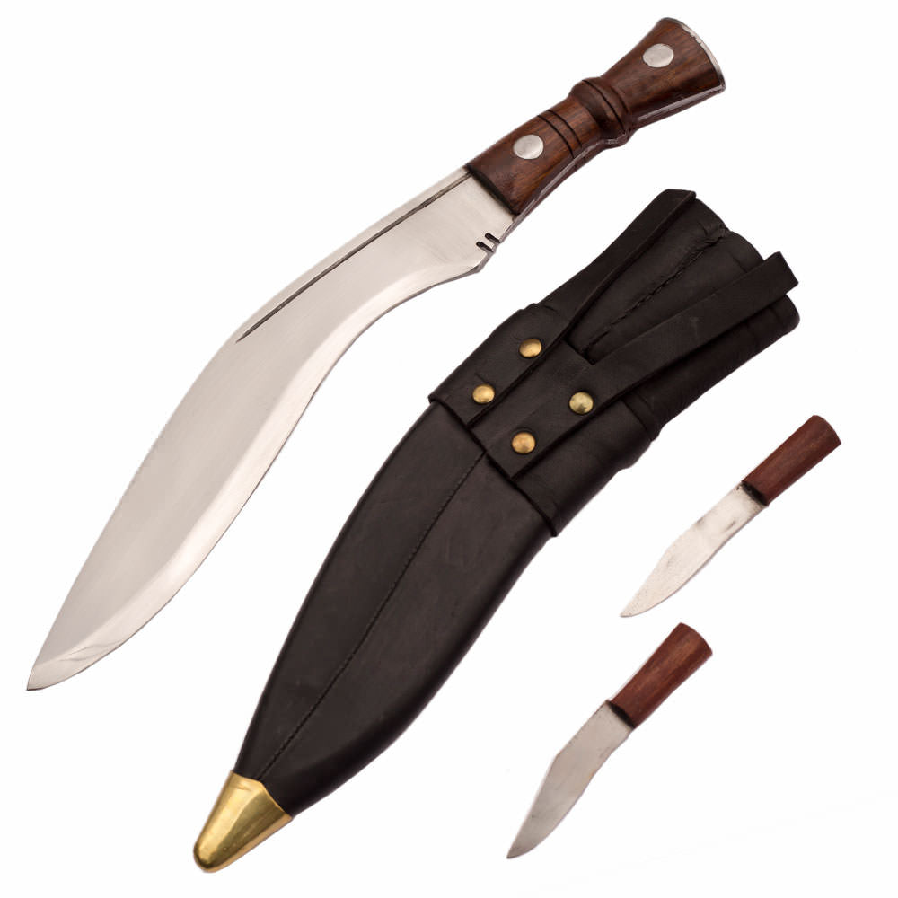 Indian Gurkha Full Tang Kukri Regimental Knife - TOPHATTER'S ARMORY DEALS Collectible Weapons - Tophatter Daily Deals