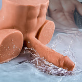 Acmejoy - Thrusting Vibrating Dildo Realistic Butt 10.12lbs Brown Masturbators - Tophatter Daily Deals