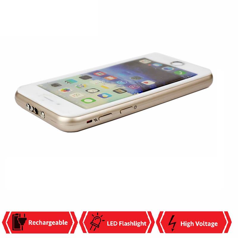 High Voltage Rechargeable Smart Cell Phone Self Defense Stun Gun Collectible Weapons - Tophatter Daily Deals