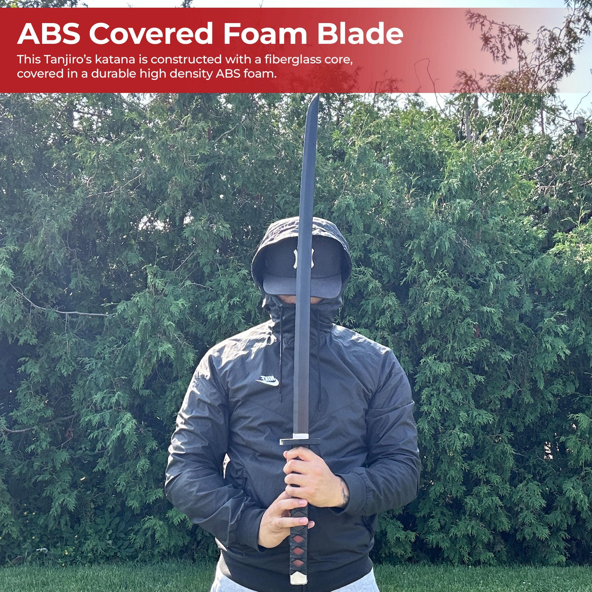 Kamado Tanjiro Demon Slayer Foam Katana Sword With Scabbard Swords - Tophatter Daily Deals