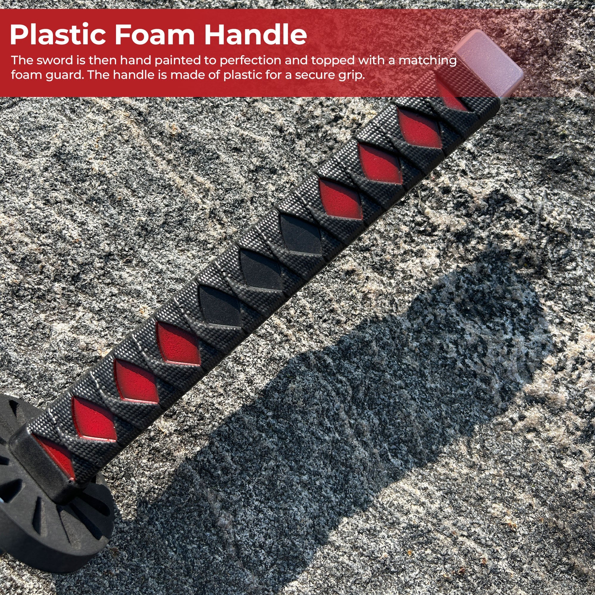 Kamado Tanjiro Demon Slayer Foam Katana Sword With Scabbard Swords - Tophatter Daily Deals