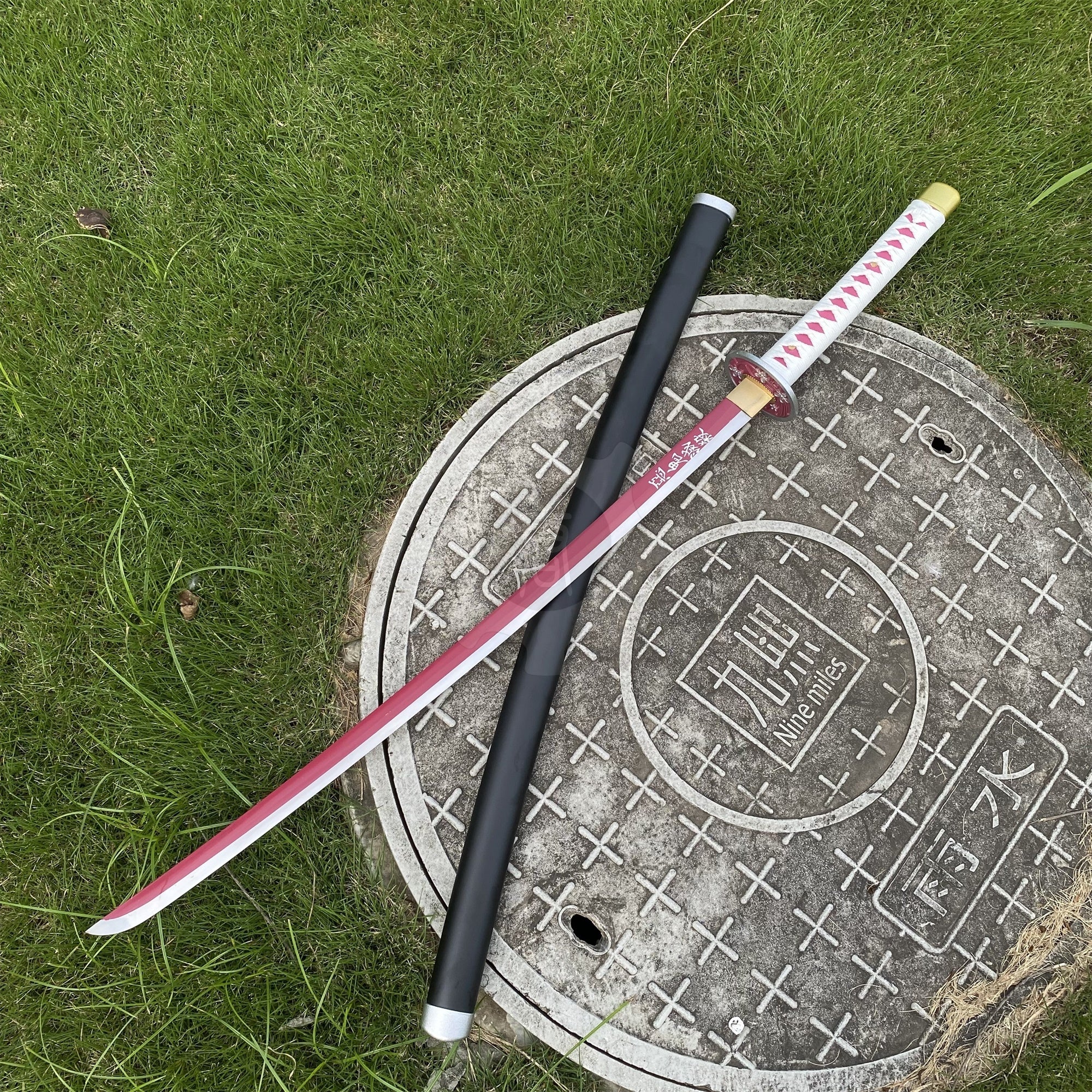 Kanao's Nichirin Sword Samurai Katana-1045 Carbon Steel Version - Tophatter Daily Deals