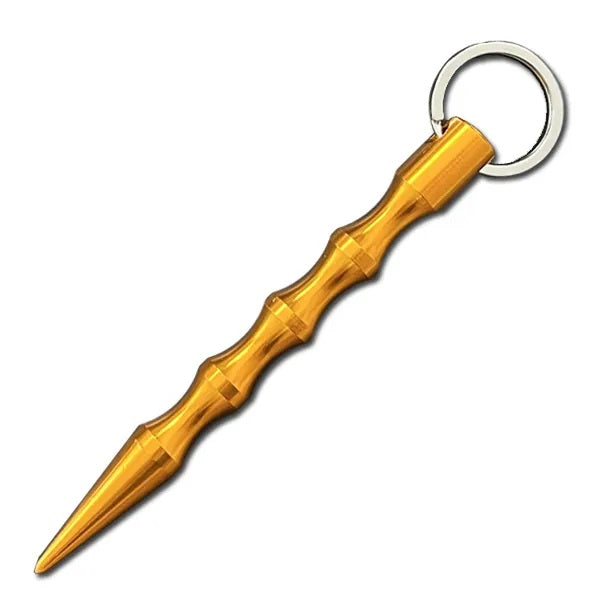 Polished Pointed Gold Kubaton Self Defense Keychain - Tophatter's Army Products & Self Defense Collectible Weapons - Tophatter Daily Deals