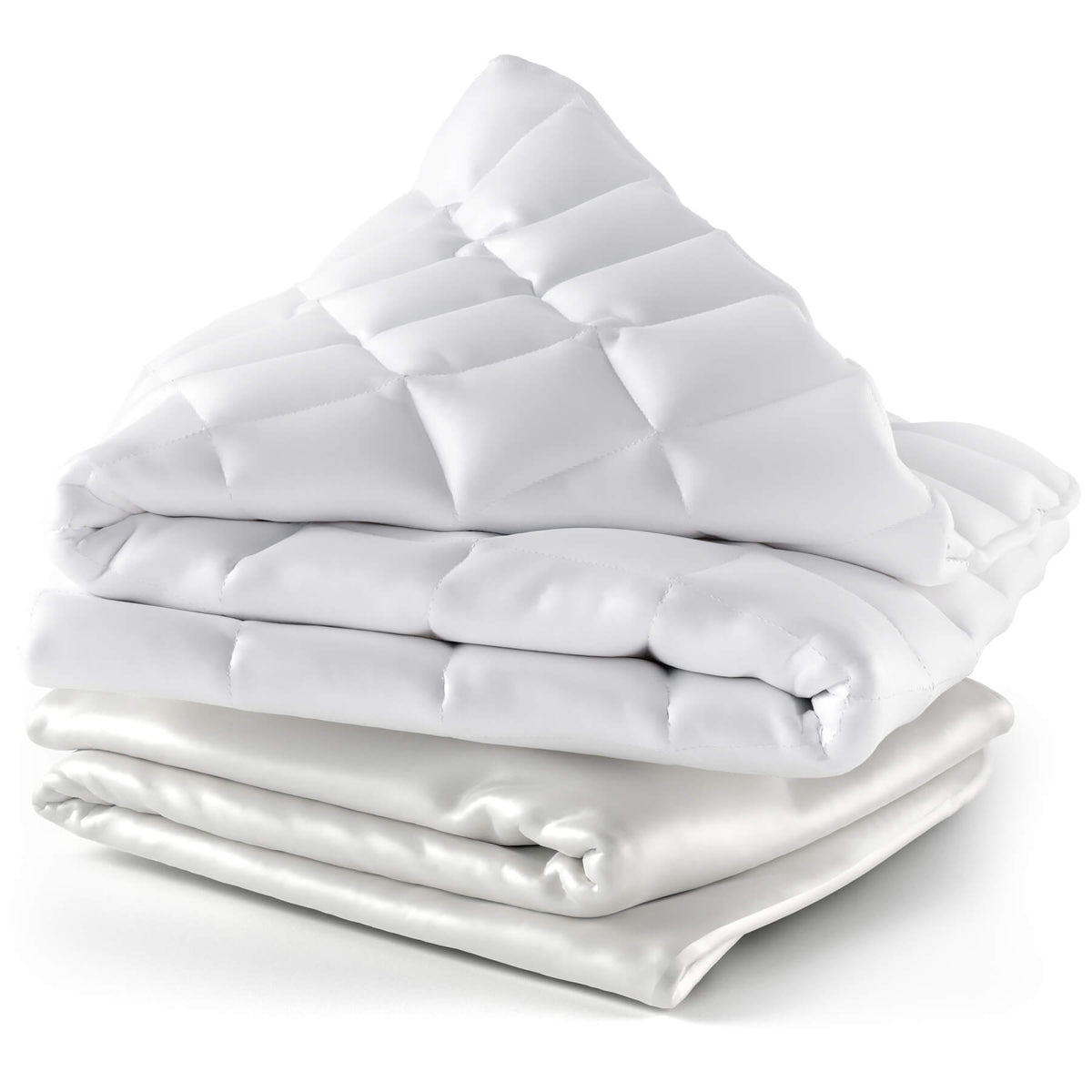 Weighted Blanket White Bedding - Tophatter Daily Deals