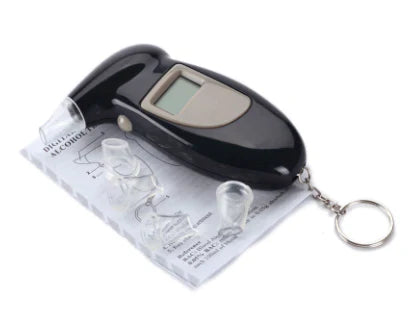 Digital breathalyzer alcohol tester keychain - Tophatter Daily Deals