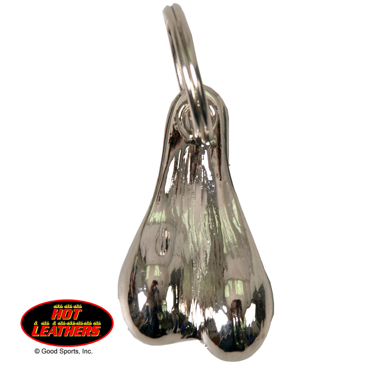 Brass Balls Motorcycle Biker Key Chain Funny Scrotum Nut Sack Chrome Key Chain - Tophatter Daily Deals