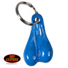 Brass Balls Motorcycle Biker Key Chain Funny Scrotum Nut Sack Blue Key Chain - Tophatter Daily Deals