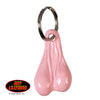 Brass Balls Motorcycle Biker Key Chain Funny Scrotum Nut Sack Pink Key Chain - Tophatter Daily Deals