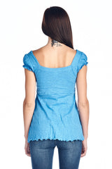 Women's Flutter Sleeve Top Tops - Tophatter Daily Deals