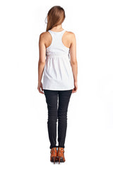 Women's Jersey Smocked Racerback Tank Tanks - Tophatter Daily Deals