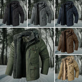 Waterproof Men Parka - Mid Thigh Hooded, Fleece Lined - Tophatter Daily Deals