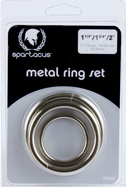 Metal C Ring Set – Slim Metal Cock and Ball Rings Set > Cock Ring > Metal - Tophatter Daily Deals