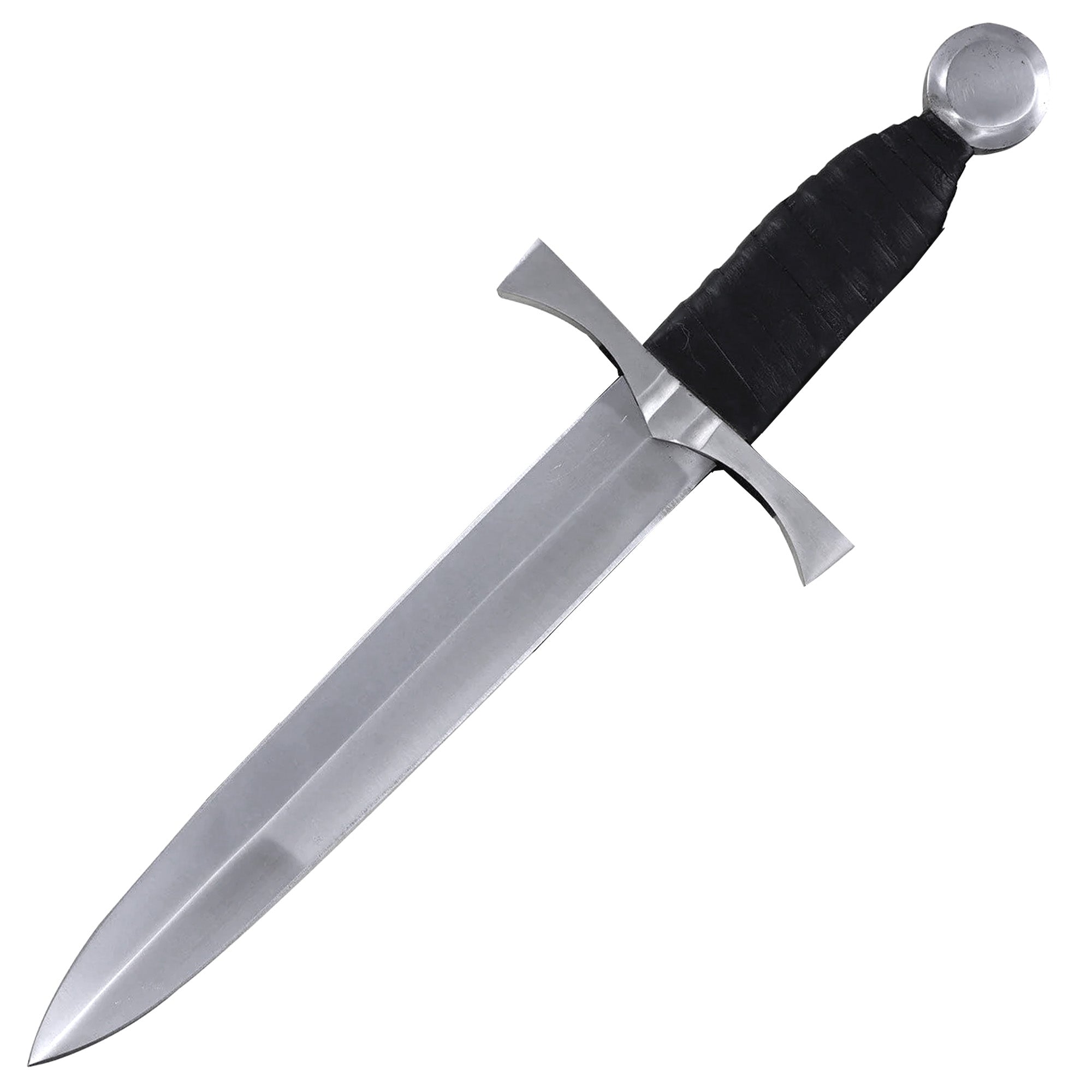King of the Archers Full Tang Arming Dagger with Black Leather Handle Dagger - Tophatter Daily Deals