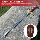 King Solomon Great Sword Red swords - Tophatter Daily Deals