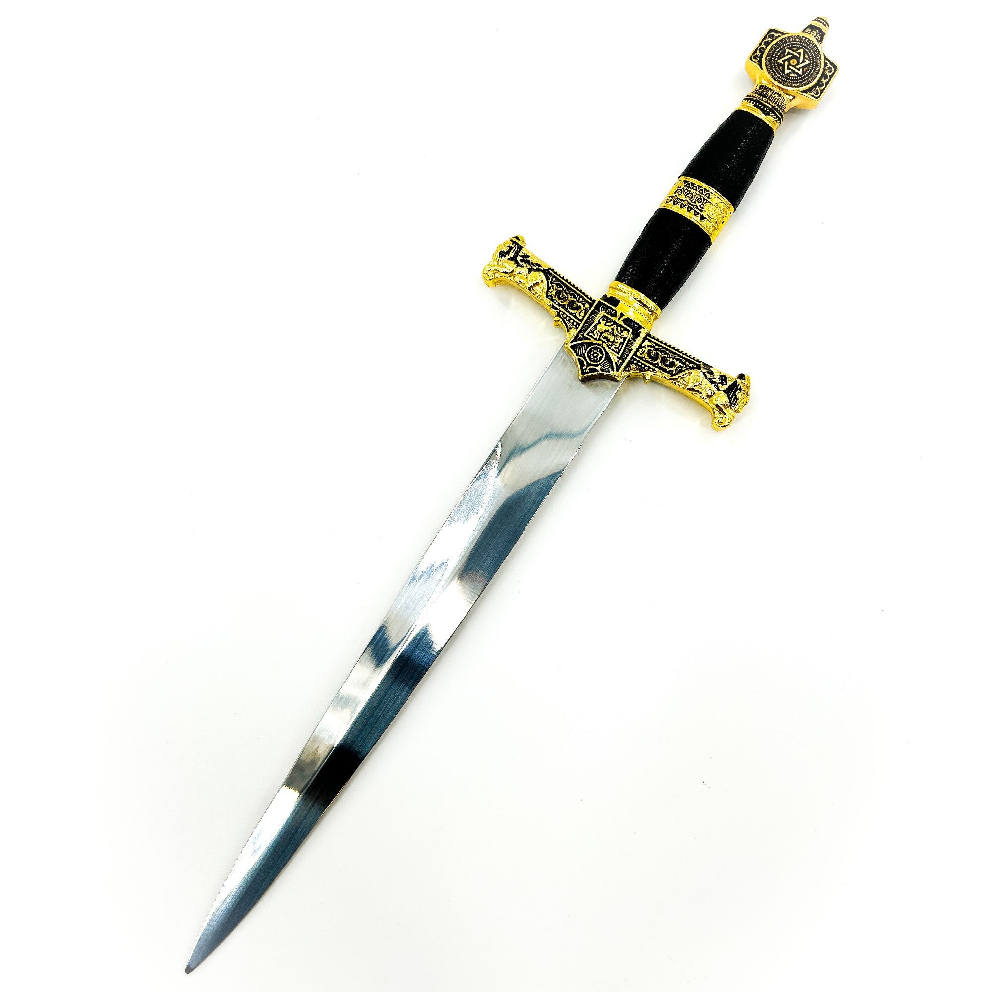 King Solomon Medieval Crusader Dagger Black historical period - Tophatter Daily Deals