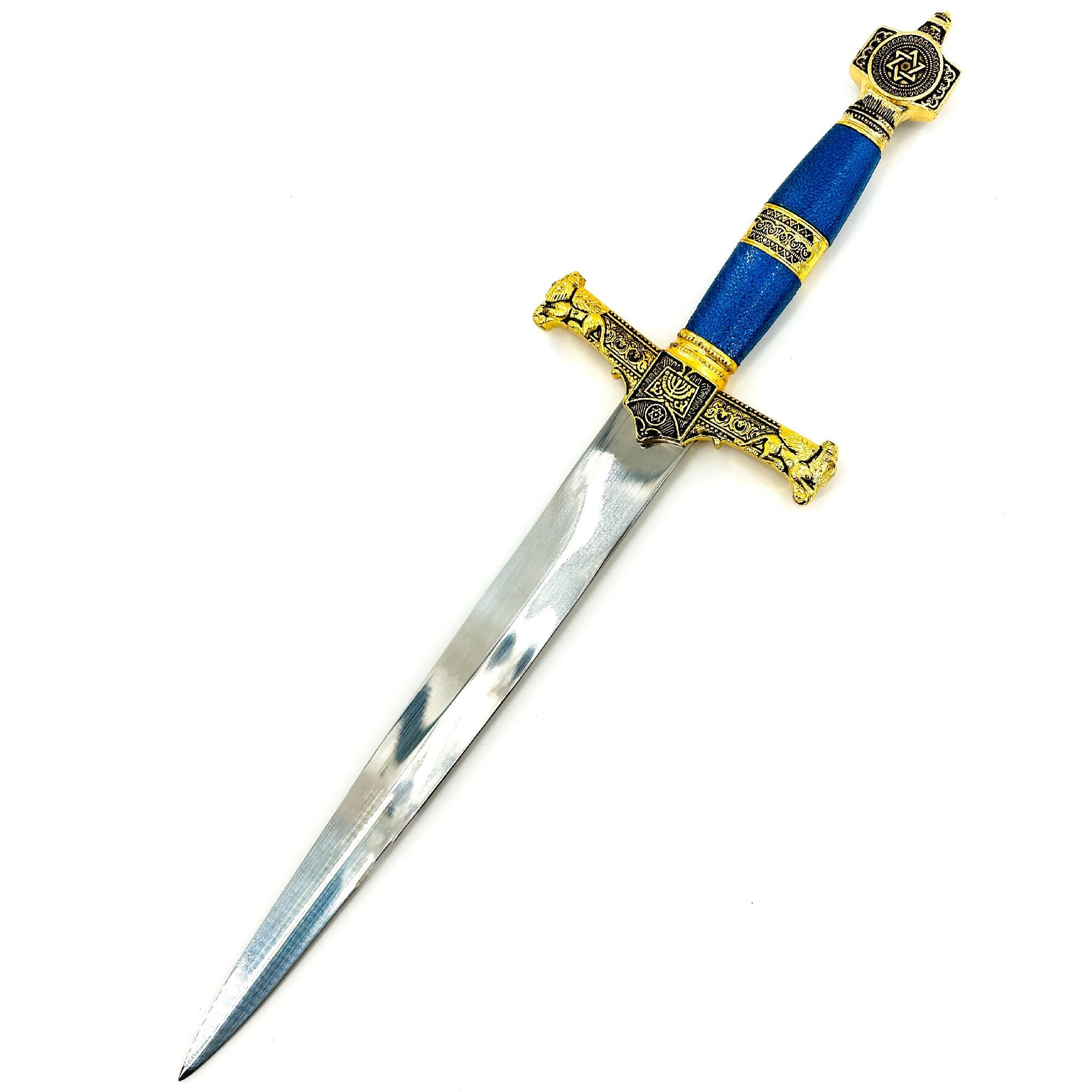 King Solomon Medieval Crusader Dagger Blue historical period - Tophatter Daily Deals