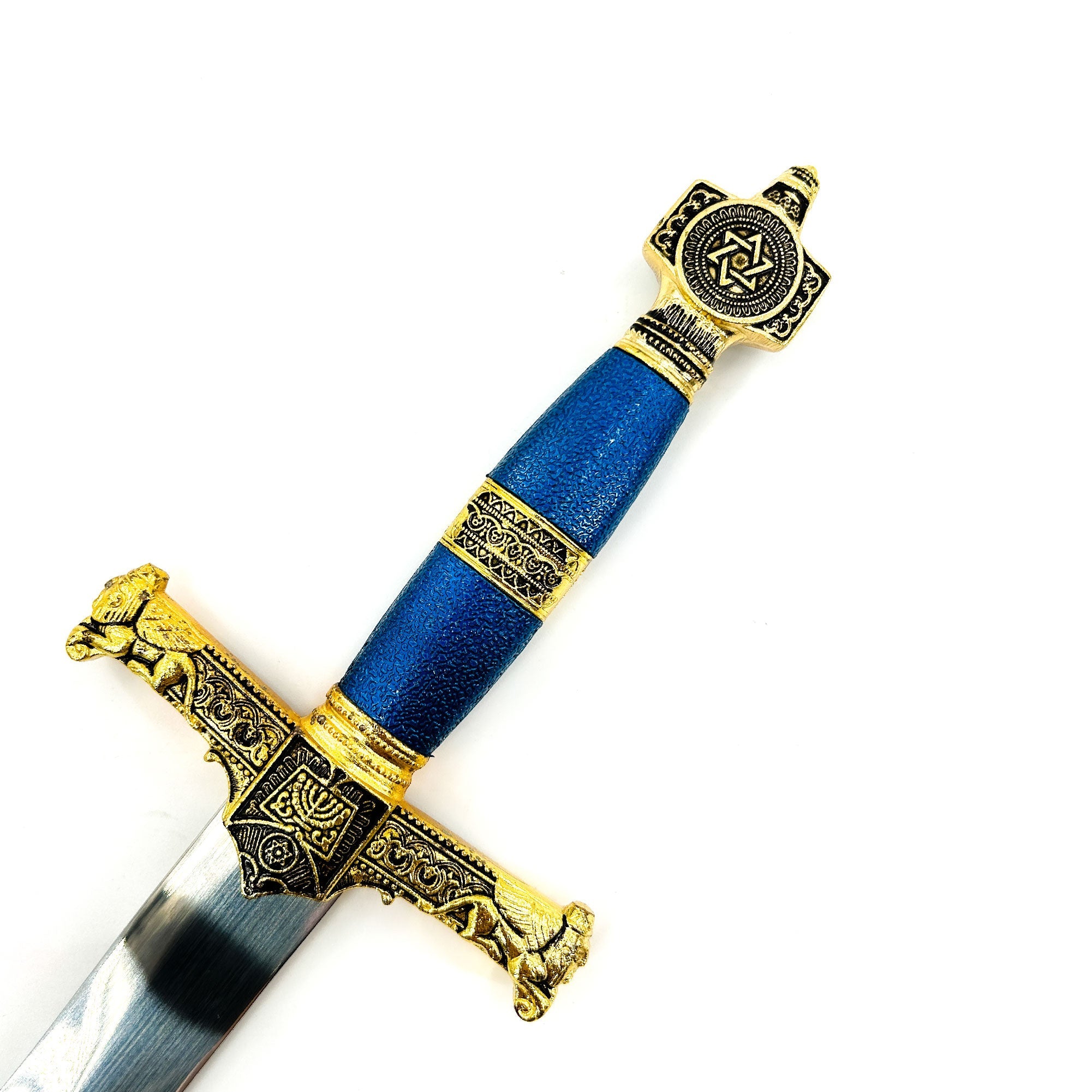 King Solomon Medieval Crusader Dagger Blue historical period - Tophatter Daily Deals