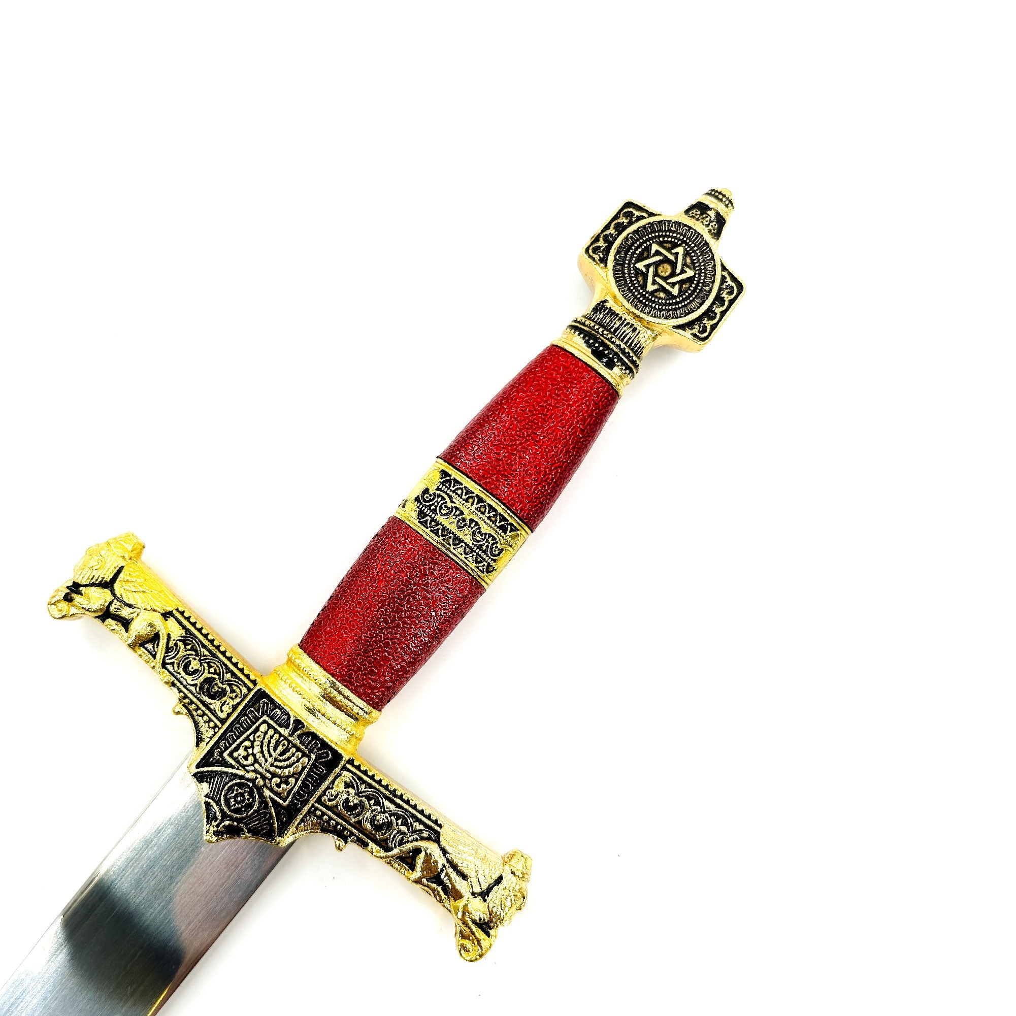 King Solomon Medieval Crusader Dagger Red historical period - Tophatter Daily Deals