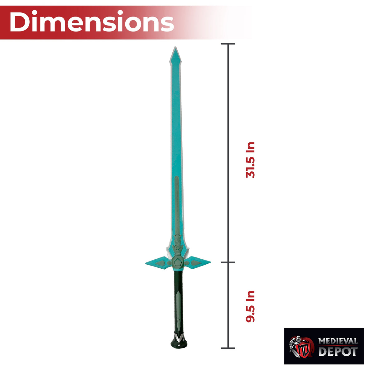 Kirito's Dark Repulser SAO Foam Cosplay Sword swords - Tophatter Daily Deals