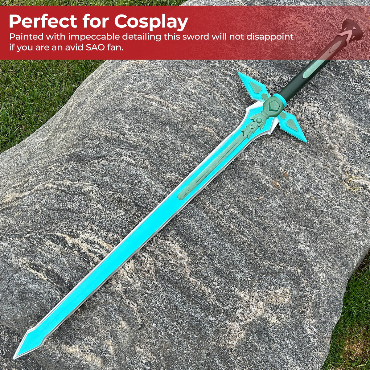 Kirito's Dark Repulser SAO Foam Cosplay Sword swords - Tophatter Daily Deals