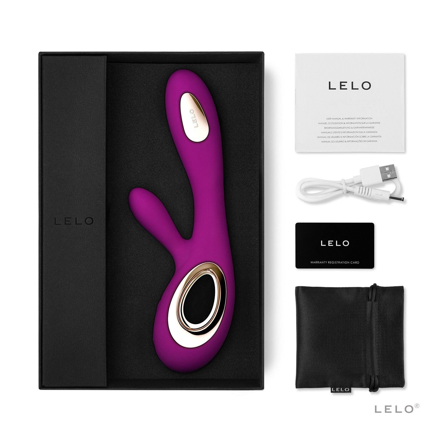 Lelo Soraya Wave Rose – Luxury Dual Waterproof Vibrator > Vibrators > Ladies > Rabbit - Tophatter Daily Deals