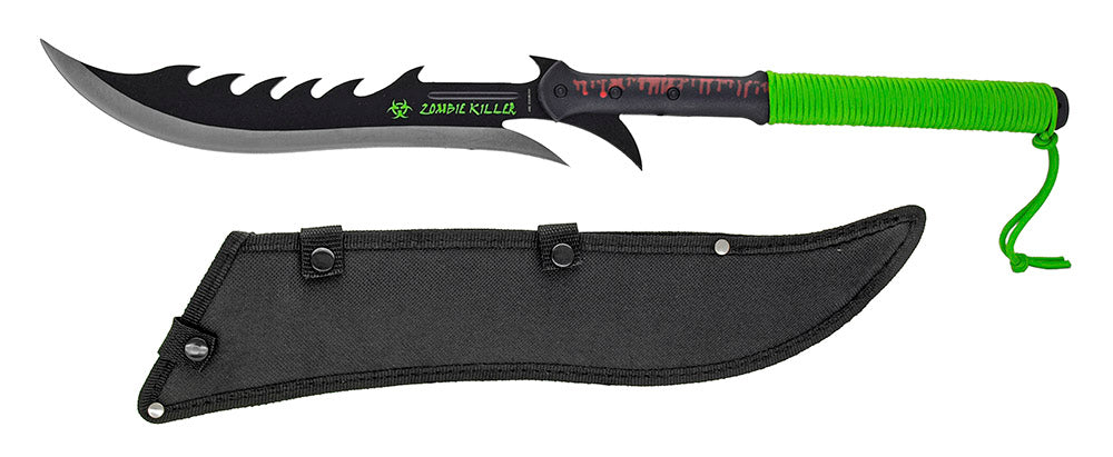 28" Corpse Slicer Two Handed Zombie Machete w/ Sheath Knife-Machete - Tophatter Daily Deals