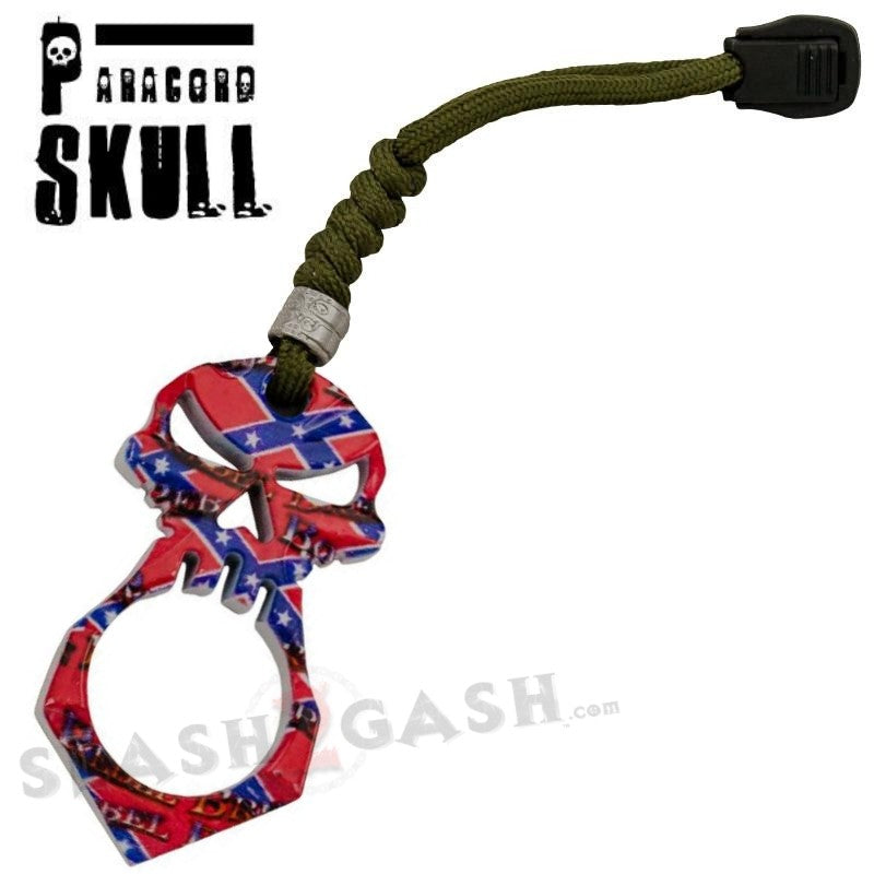 One Finger Skull Knuckle Paracord Self Defense Keychain - 9 Colors Rebel SD-KeyChain - Tophatter Daily Deals