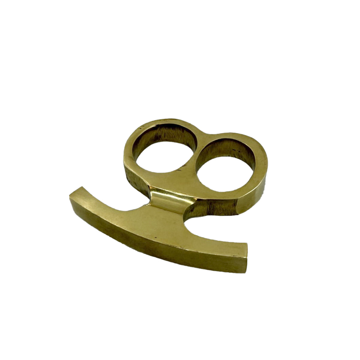 Two Finger Heavy Brass Knuckle - Tophatter Daily Deals
