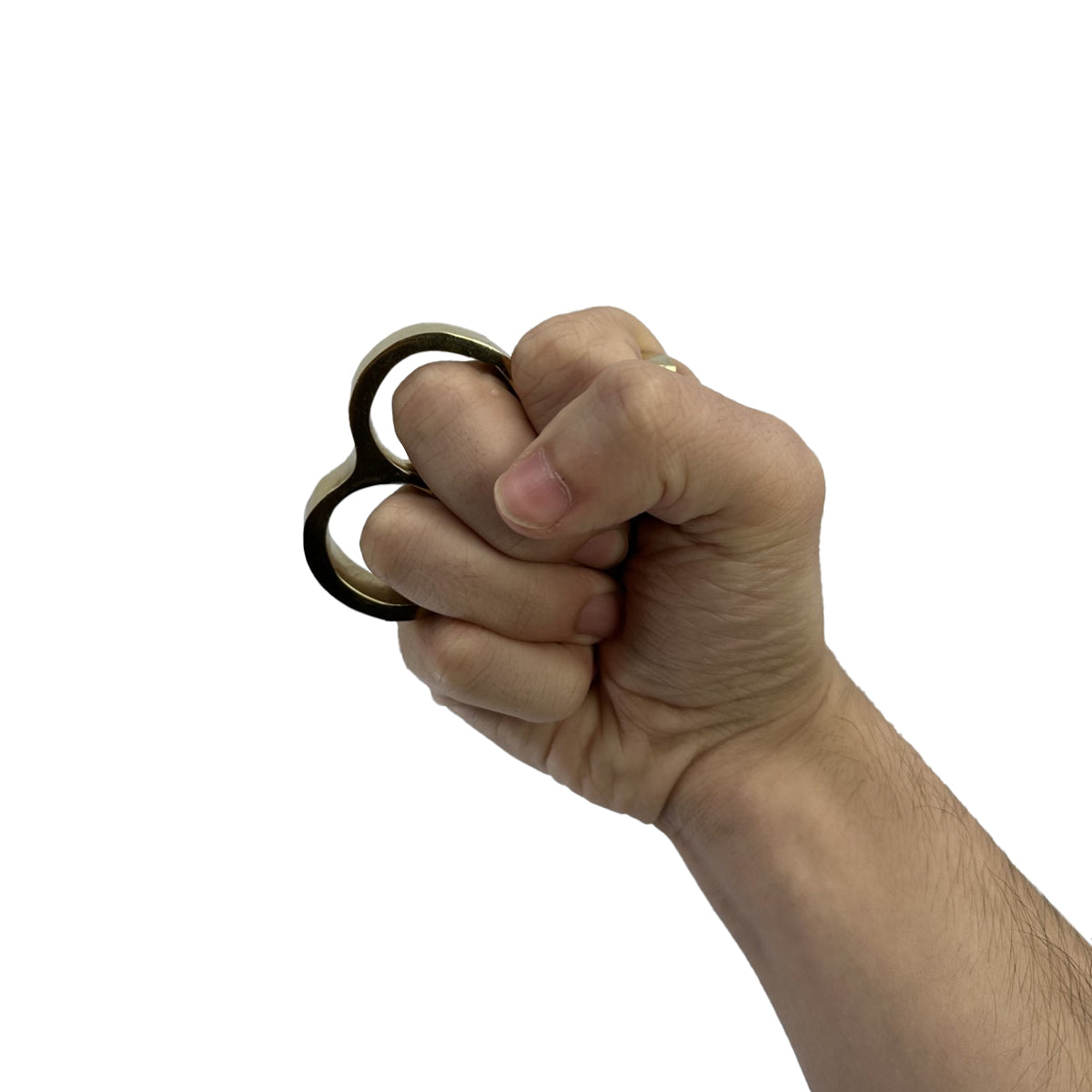 Two Finger Heavy Brass Knuckle - Tophatter Daily Deals