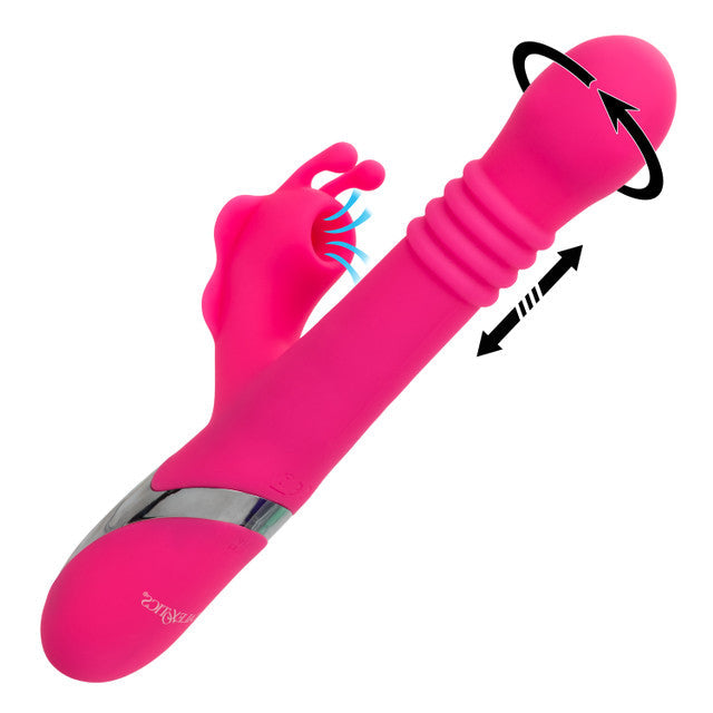 Enchanted Kissing Butterfly 5" Insertable Vibrator with Powerful Suction and Intimate Sensations > Vibrators > Ladies > Rabbit Multi - Tophatter Daily Deals