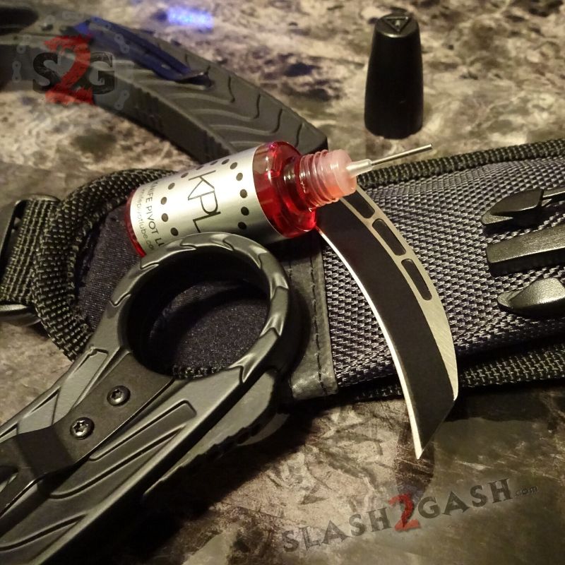 Treadlock Karambit OTF Knife OTB Out-The-Bottom Automatic Switchblade Karambit + Oil (save $3 on KPL) Knife-OTF - Tophatter Daily Deals