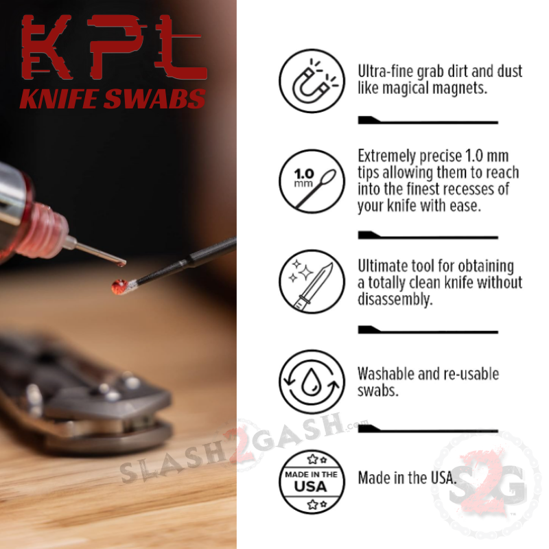 KPL™ Best Knife Oil Pivot Lube Knife Care Swabs Microfiber - 50 Pack Knife-Oil - Tophatter Daily Deals
