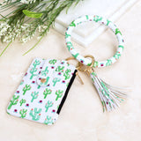 Key Ring ID Wallet Zip Bracelet Cactus Handbags & Wallets - Tophatter Daily Deals