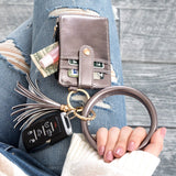 Key Ring ID Wallet Zip Bracelet Handbags & Wallets - Tophatter Daily Deals