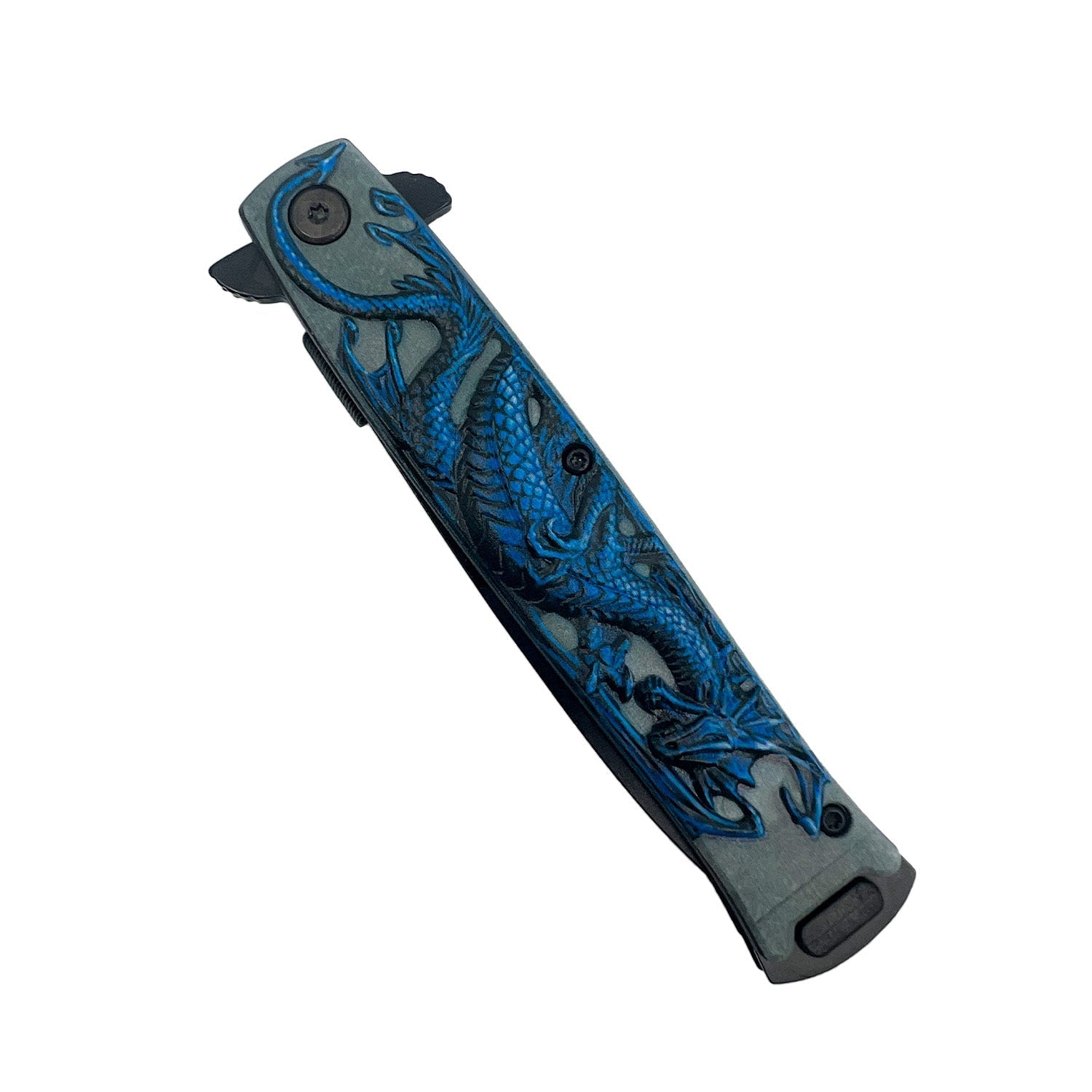 4" Black Dragon Knife with ABS Handle - Tophatter Daily Deals