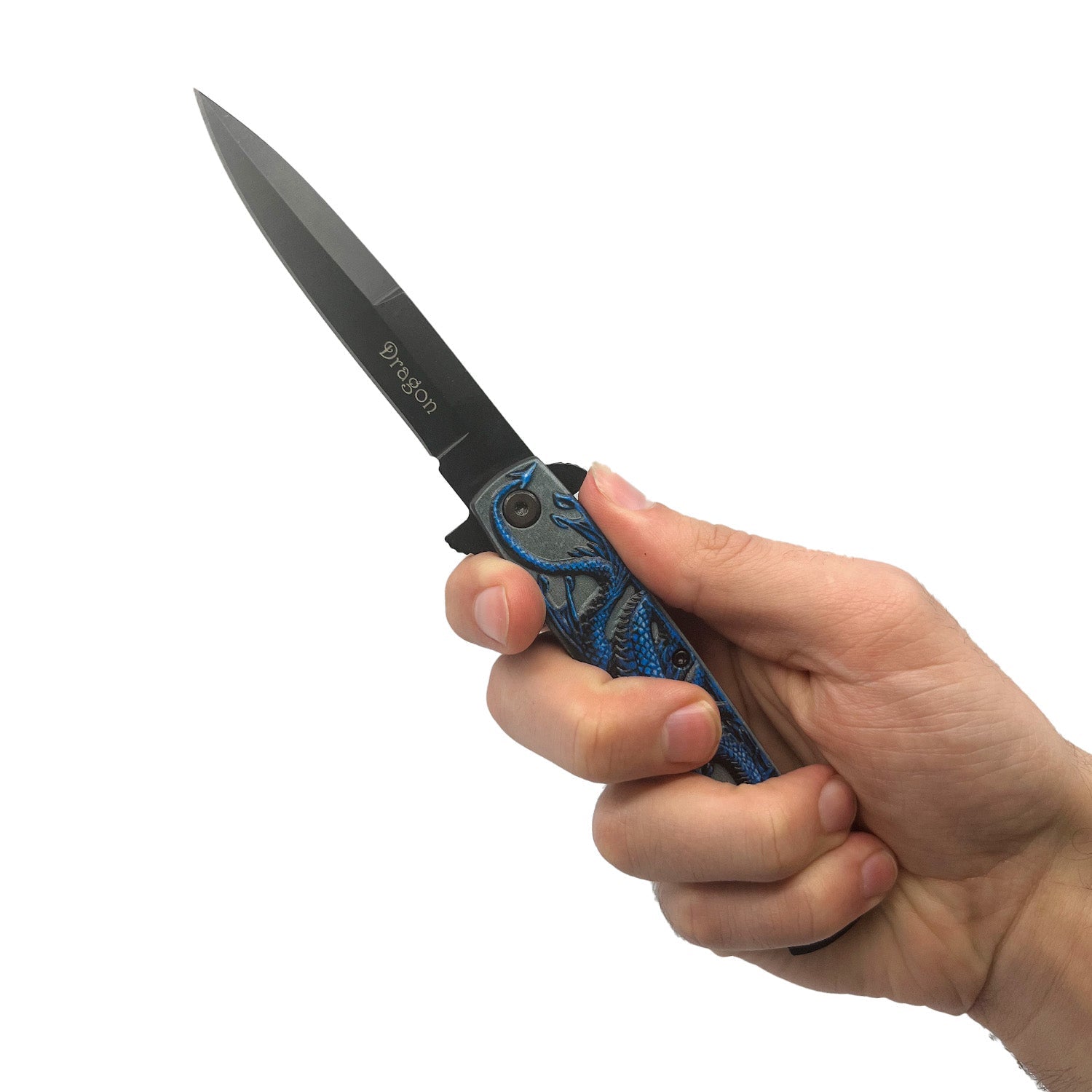 4" Black Dragon Knife with ABS Handle - Tophatter Daily Deals
