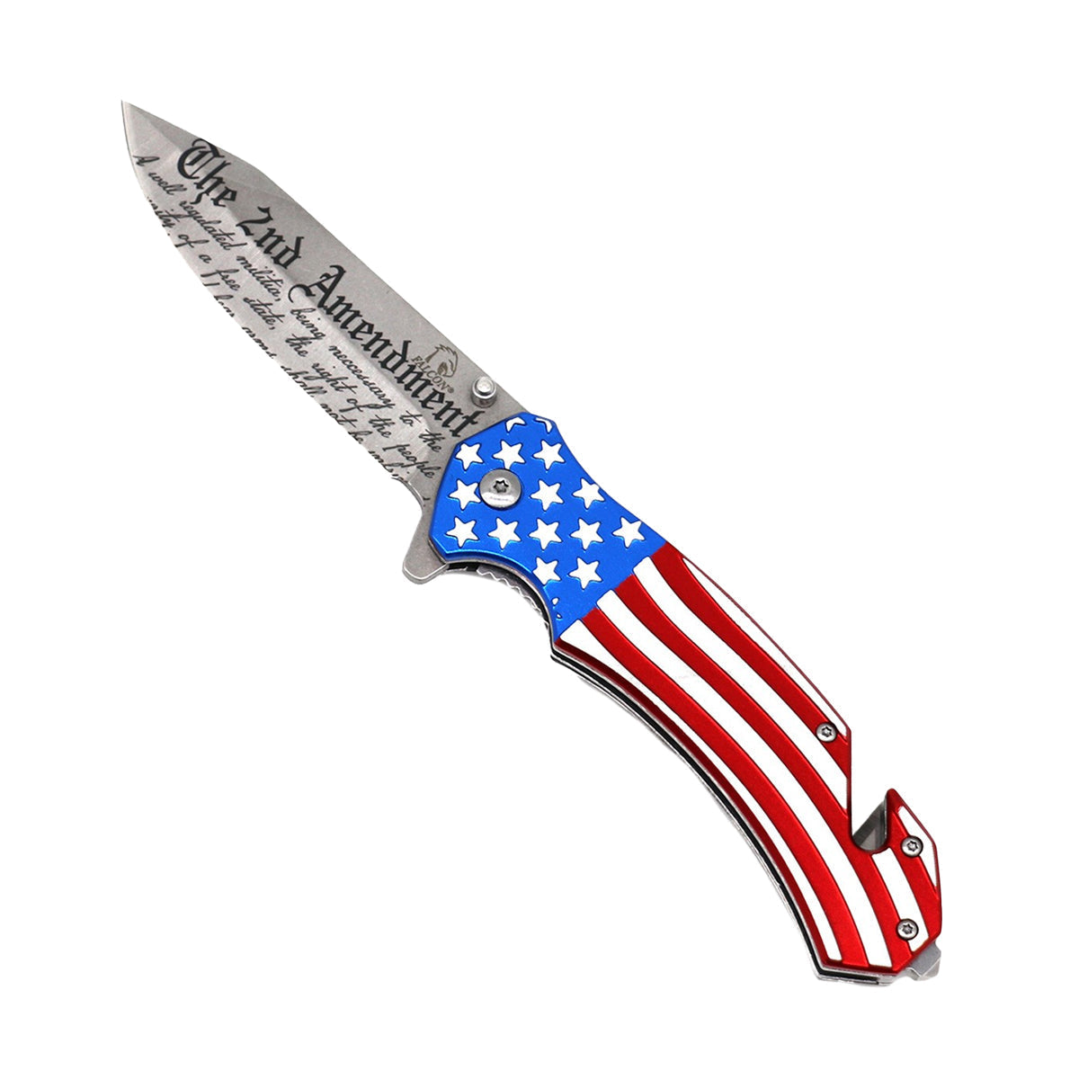 5" Spring Assisted 2nd Amendment Knife - Tophatter Daily Deals