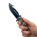8.75" Camo Spring Assisted Knife w/ ABS Handle Knife - Tophatter Daily Deals