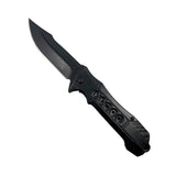 7.75" Semi-Automatic Spring Assisted Knife Black - Tophatter Daily Deals
