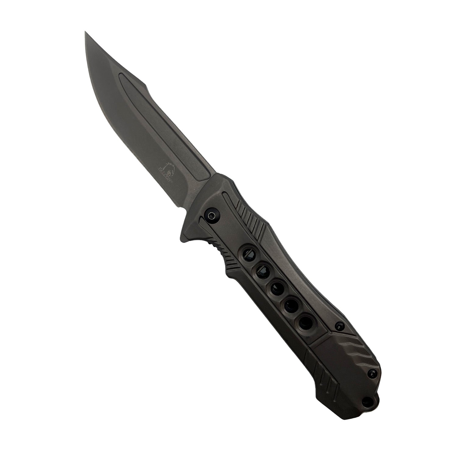 7.75" Semi-Automatic Spring Assisted Knife Gray - Tophatter Daily Deals