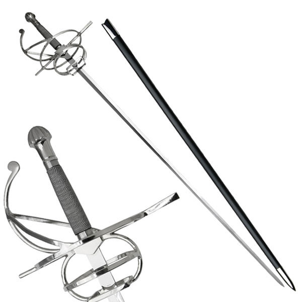 Renaissance Rapier Wire Wrapped Hilt Sword - Tophatter's Guns'N'Weapons Store Collectible Weapons - Tophatter Daily Deals