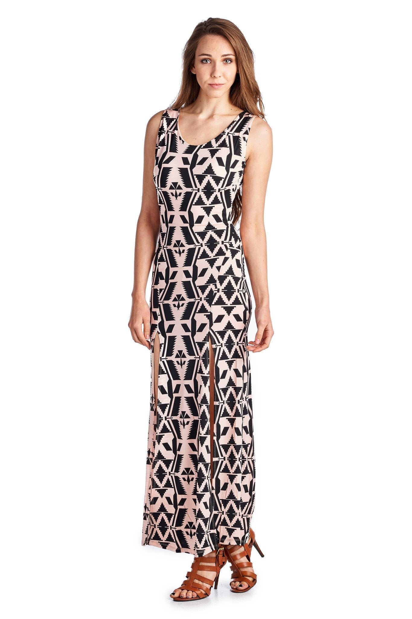 Women's Sleeveless Maxi Dress with Front Slits Dresses / Maxi - Tophatter Daily Deals