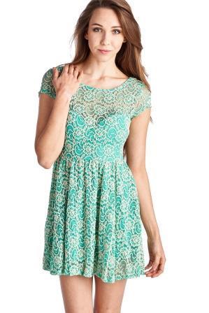 Women's Sleeveless Floral Lace Dress Dresses / Mini - Tophatter Daily Deals