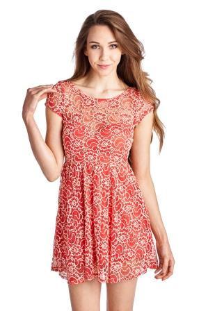 Women's Sleeveless Floral Lace Dress Dresses / Mini - Tophatter Daily Deals