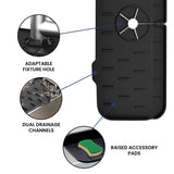 Silicone Kitchen Sink Faucet Splash Guard and Drip Catcher Tray Kitchen Tools & Gadgets - Tophatter Daily Deals